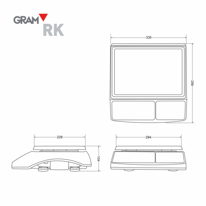 gram rk dimensions chart