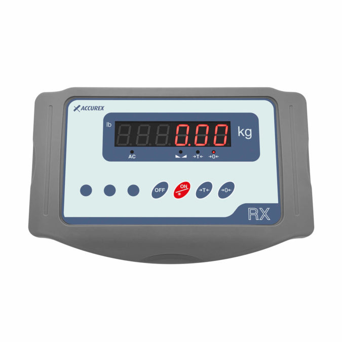 RX Indicator LED display to visualize weigh readings