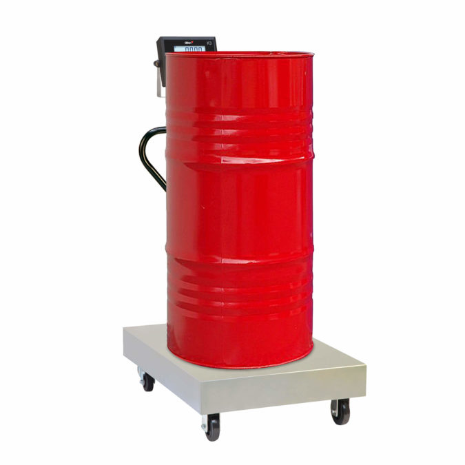 High capacity industrial mobile scale, you can weigh large items up to 600 kg